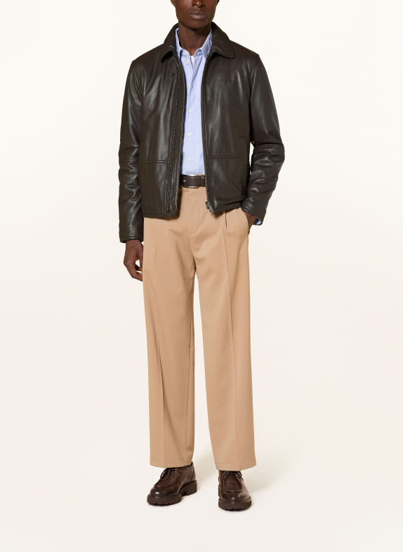 STRELLSON Lederjacke KELLAN DUNKELBRAUN