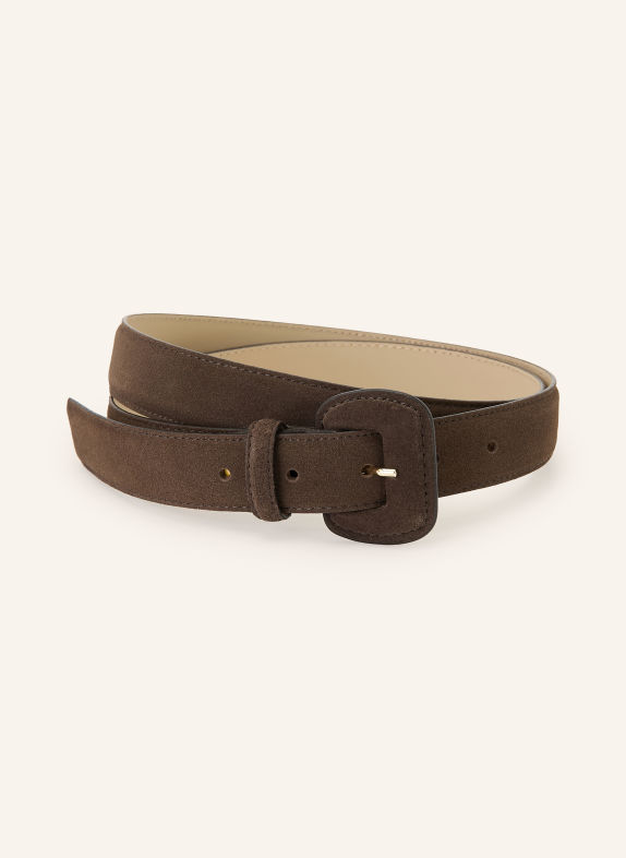 GIANNI CHIARINI Ledergürtel DUNKELBRAUN / GOLD