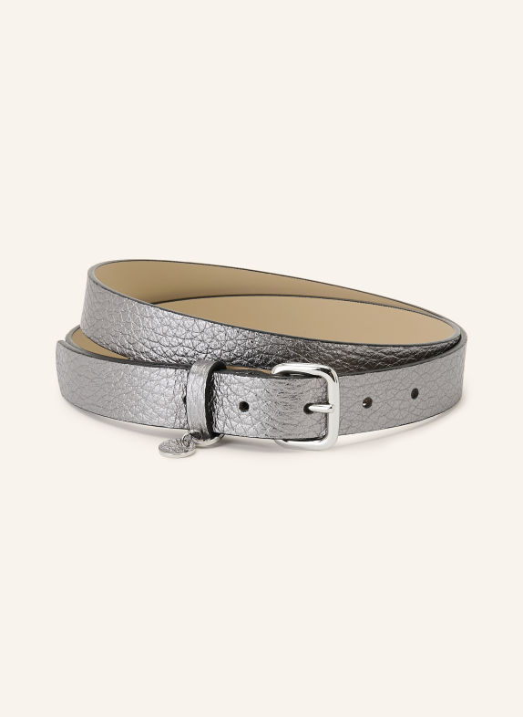 GIANNI CHIARINI Ledergürtel SILBER / SILBER