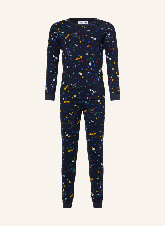 PETIT BATEAU Pyjama DONKERBLAUW / GEEL / GROEN