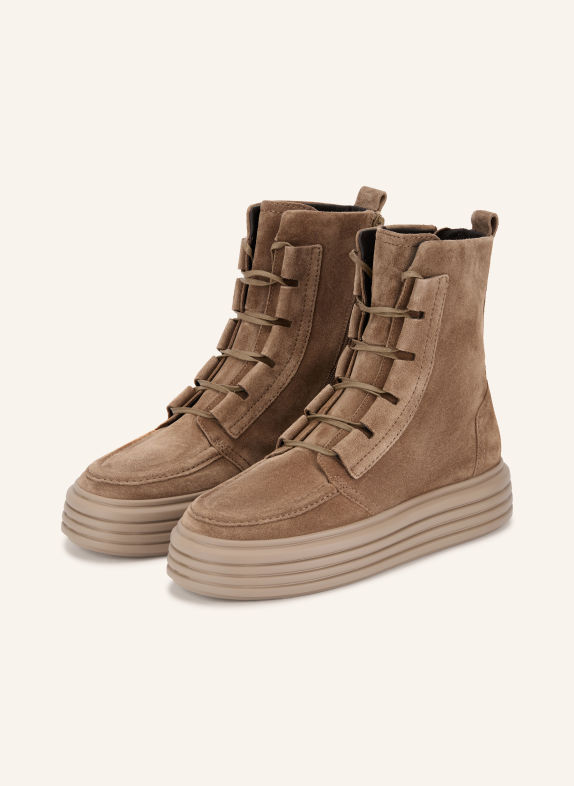 KENNEL & SCHMENGER Boots à lacets LILO TAUPE
