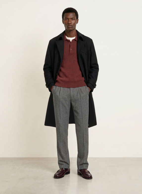 DRYKORN Anzughose LEEK Relaxed Fit 6100 grau