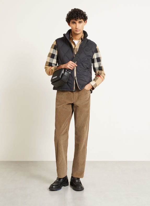 BURBERRY ACRESFORD Quilted Vest BLACK