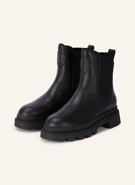 Blauer Bottines Chelsea KIMMEL NOIR