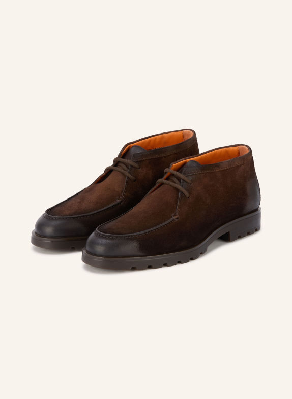 Santoni Lace-up shoes ROCK DARK BROWN