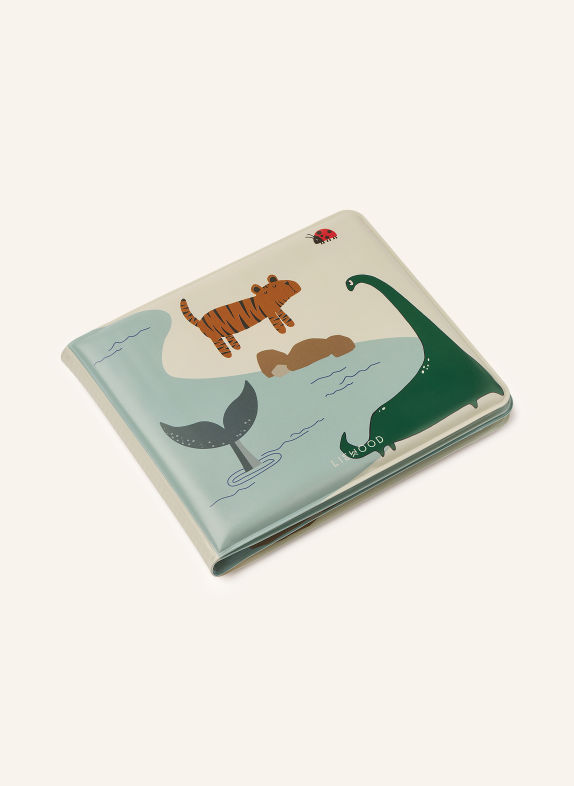 LIEWOOD Badboek WAYLON CRÈME / CAMEL / LICHTBLAUW