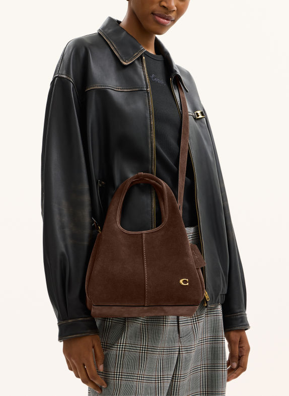 COACH Schultertasche LANA 23 DUNKELBRAUN