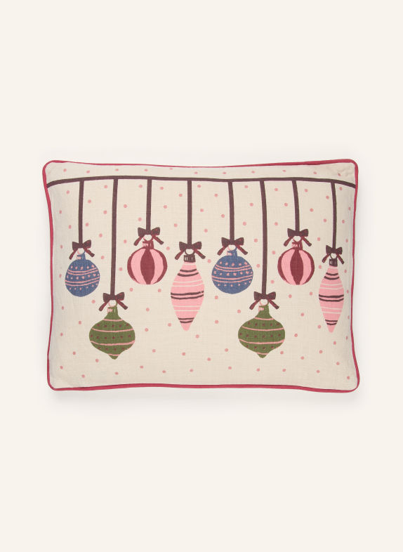 Bloomingville Sierkussens ORNAMENTIA LICHTBRUIN / ROZE / GROEN