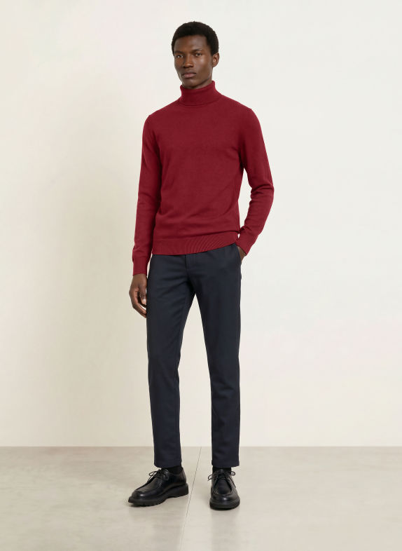 JOOP! JEANS Rollkragenpullover LEMRIGO DUNKELROT