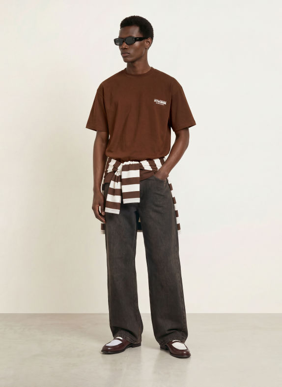 another COTTON LAB T-Shirt AFTERWORK DUNKELBRAUN