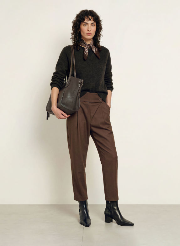 RAFFAELLO ROSSI Flanellhose SELINA BRAUN
