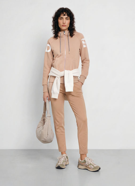 ELBSAND Sweat zippé KATRI BEIGE