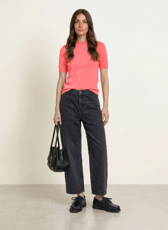 DRYKORN FINIA Cashmere Knit Shirt PINK