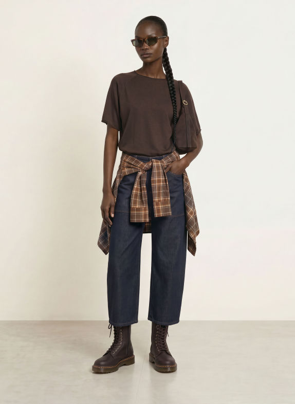 DRYKORN MOENY Knit shirt DARK BROWN