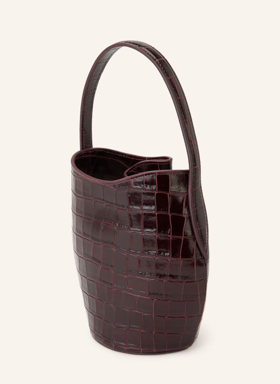 LIFFNER Handtas MICRO DONKERROOD / ZILVER