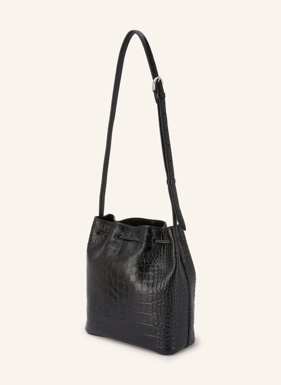 LIFFNER Beuteltasche SMALL SCHWARZ / SILBER