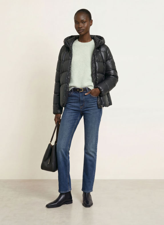 BOSS PEPULINA Quilted Jacket BLACK