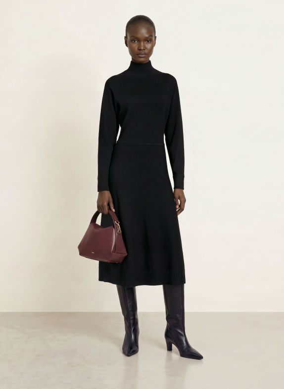 BOSS FAEDRA Knit Dress BLACK