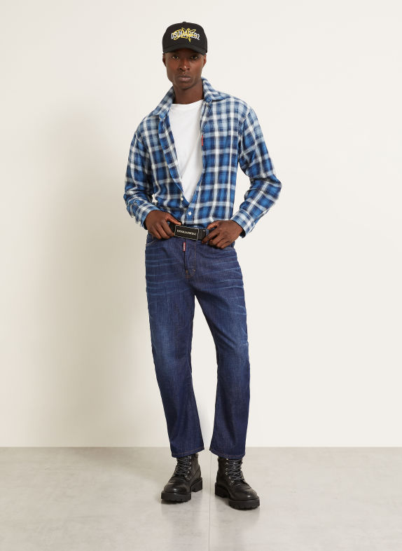 DSQUARED2 Jeans BRO Regular Fit 470 NAVY BLUE