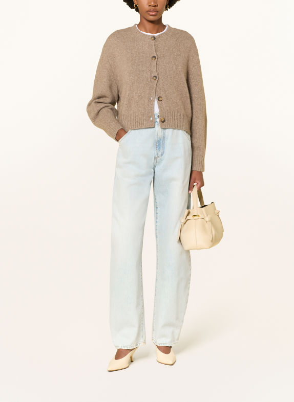 LOULOU DE SAISON REMUS Cardigan TAUPE