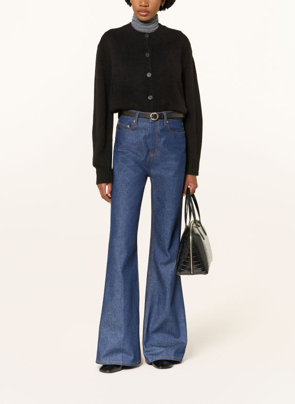 LOULOU DE SAISON REMUS Cardigan BLACK