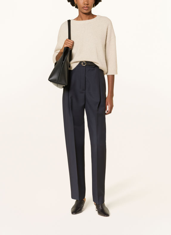 LOULOU DE SAISON AZALI Sweater with 3/4-Length Sleeves CREAM