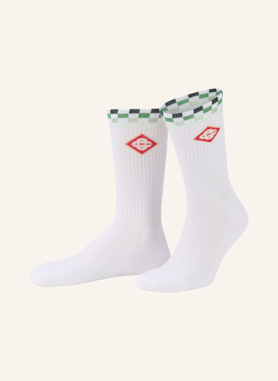 Casablanca Socks WHITE / RED / GREEN