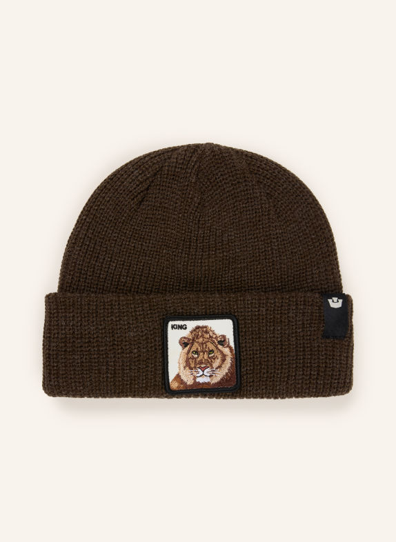 GOORIN BROS. Bonnet THE KING LION MARRON FONCÉ / BLANC / NOIR