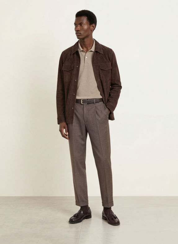 BALDESSARINI Chino kalhoty Slim Fit ČERNOŠEDÁ