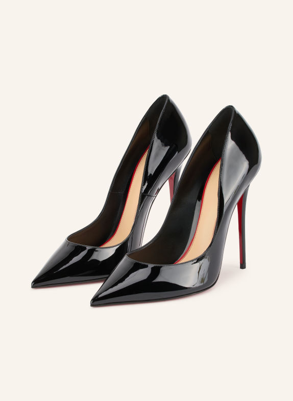Christian Louboutin Lakierowane czółenka LA PIGALLE CZARNY