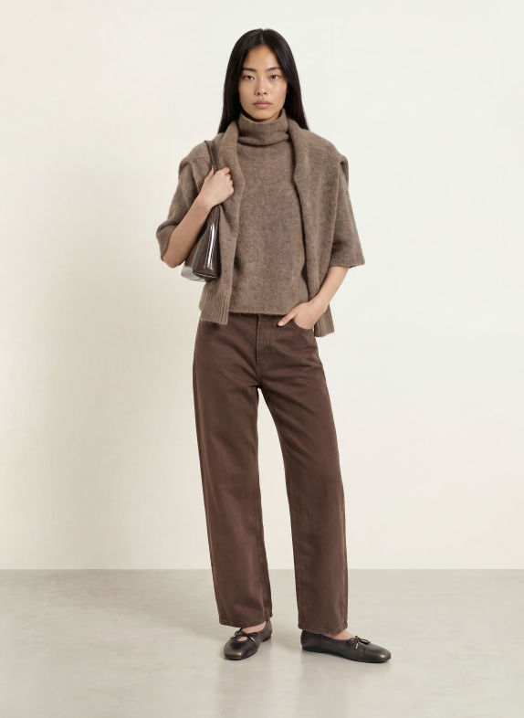 Stylein KEANU Barrel-leg jeans COFFEE