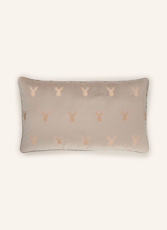 PAD Sierkussenhoes ELK van fluweel BEIGE / CAMEL