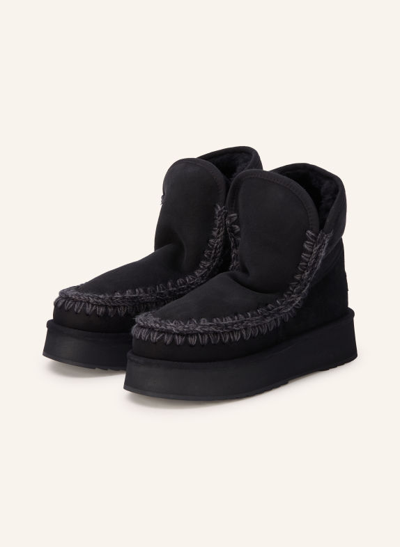 mou Plateau-Boots ZWART