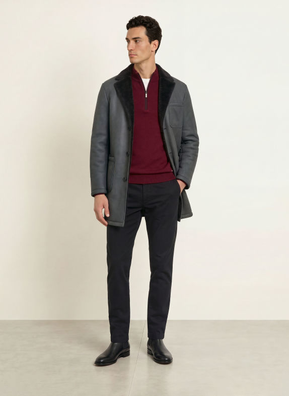 RAGMAN Sweater DARK RED
