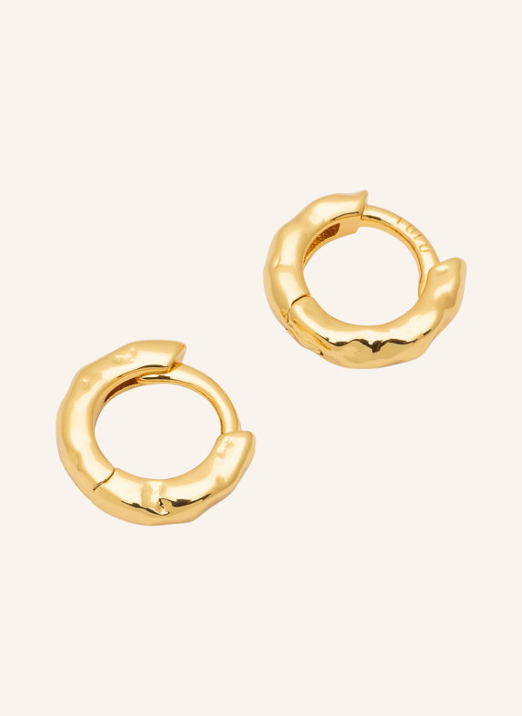 LULU Copenhagen Creolen BASIC ROUGH HOOPS GOLD