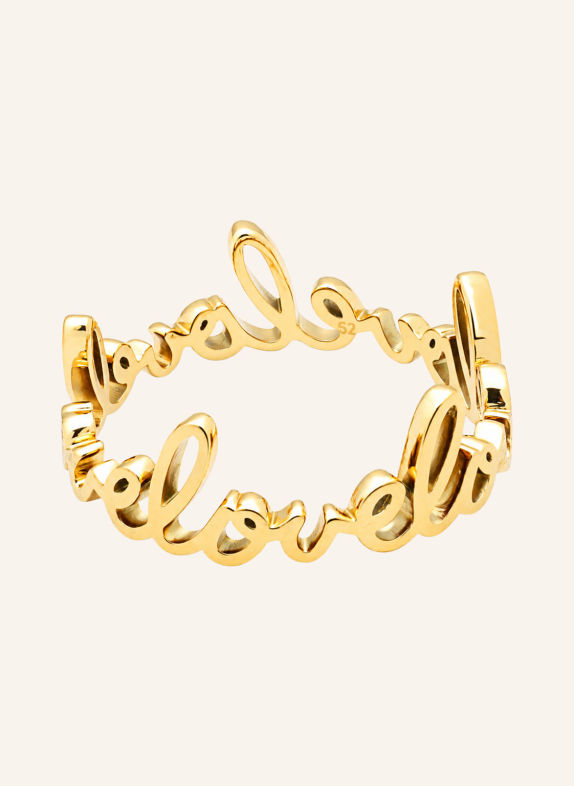 LULU Copenhagen Ring FOR MY LOVE GOLD