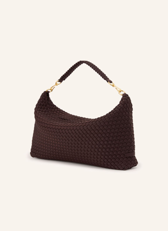 Naghedi Sac à main PORTO HALF MOON MEDIUM MARRON FONCÉ