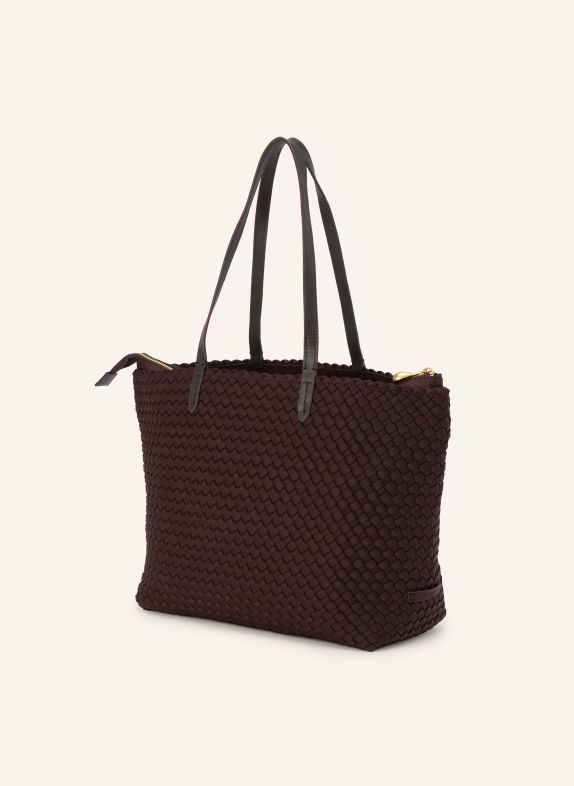 Naghedi Sac cabas JET SETTER SMALL MARRON FONCÉ