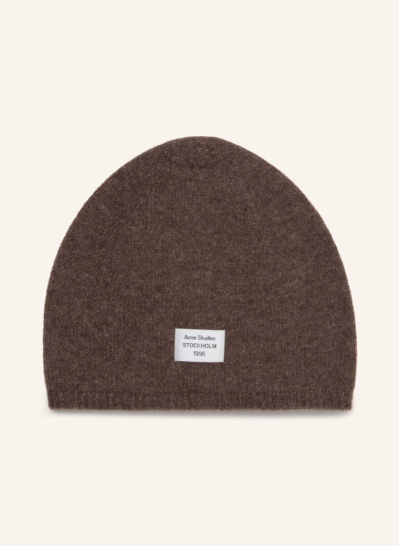 Acne Studios Bonnet en cachemire MARRON FONCÉ