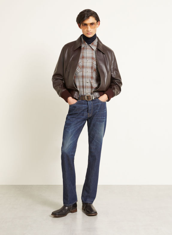 Acne Studios Jeans met normale pasvorm 838 DARK BLUE