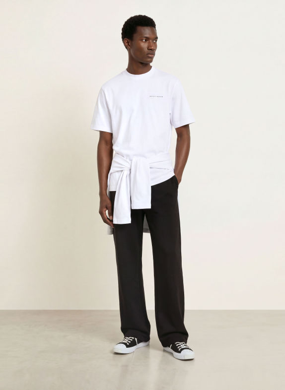 DAILY PAPER T-Shirt ORIGAMI SHIELD WEISS / GRAU / SCHWARZ