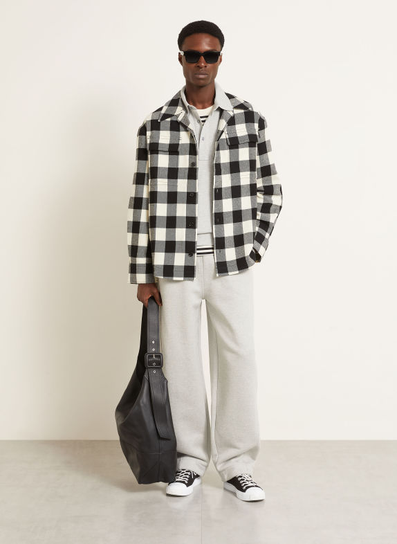 AMI PARIS Sweatpants LIGHT GRAY