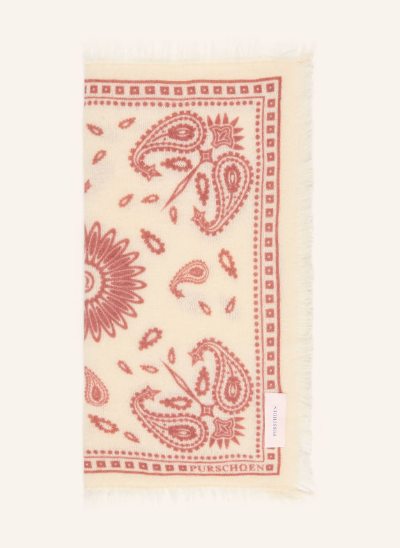 PURSCHOEN Cashmere-Tuch HELLBRAUN / ALTROSA