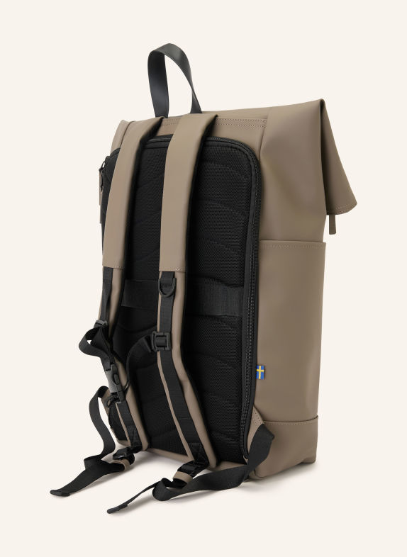 GASTON LUGA SPLÄSH Backpack with laptop compartment BROWN / BLACK