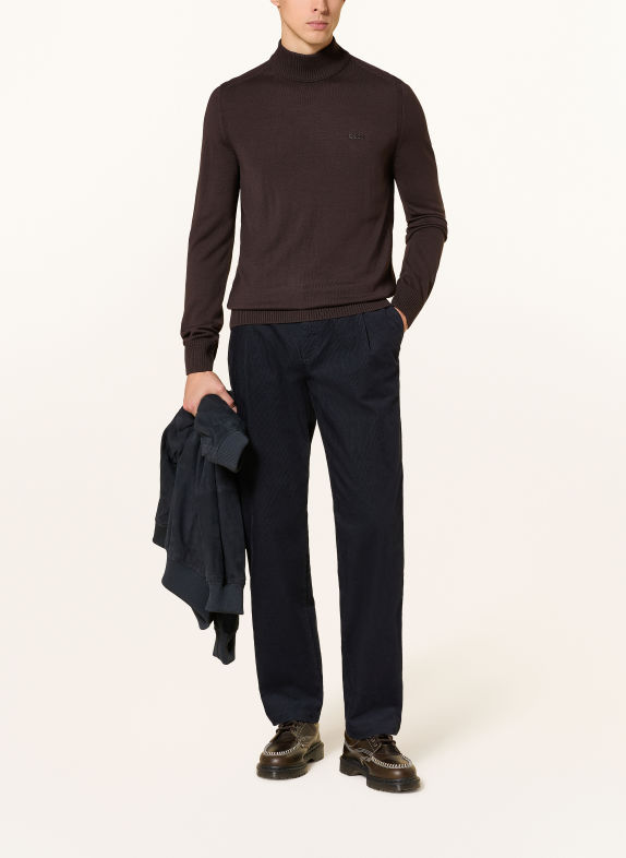 BOSS Pullover AVAC DUNKELBRAUN