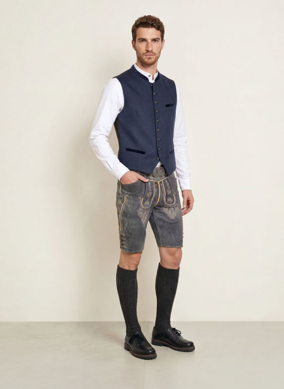 Hammerschmid Veste sans manches traditionnelle MANU BLEU FONCÉ
