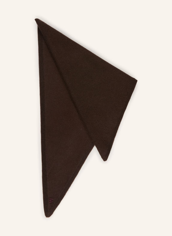 WEEKEND Max Mara Dreieckstuch BOSSO aus Cashmere DUNKELBRAUN