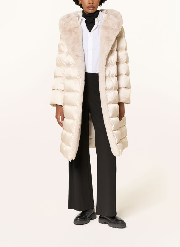 Max Mara The Cube MEDUSA vendbar dunfrakke CREME