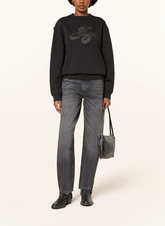 HUGO Jean barrel GIMINE avec strass 040 SILVER
