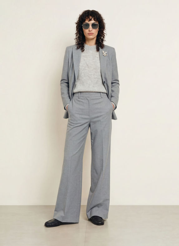 HUGO Pantalon palazzo HASMINA GRIS